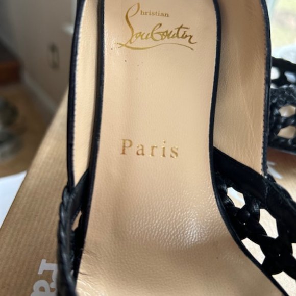 Christian Louboutin Altressita 85 Kid Black in size 35 (size 5) - Picture 2 of 4